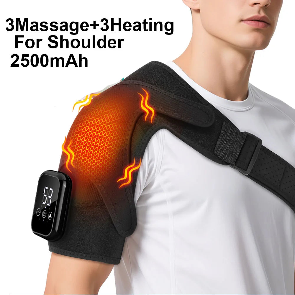 Hailicare Electric Heating Vibration Shoulder Massager Temperature Control