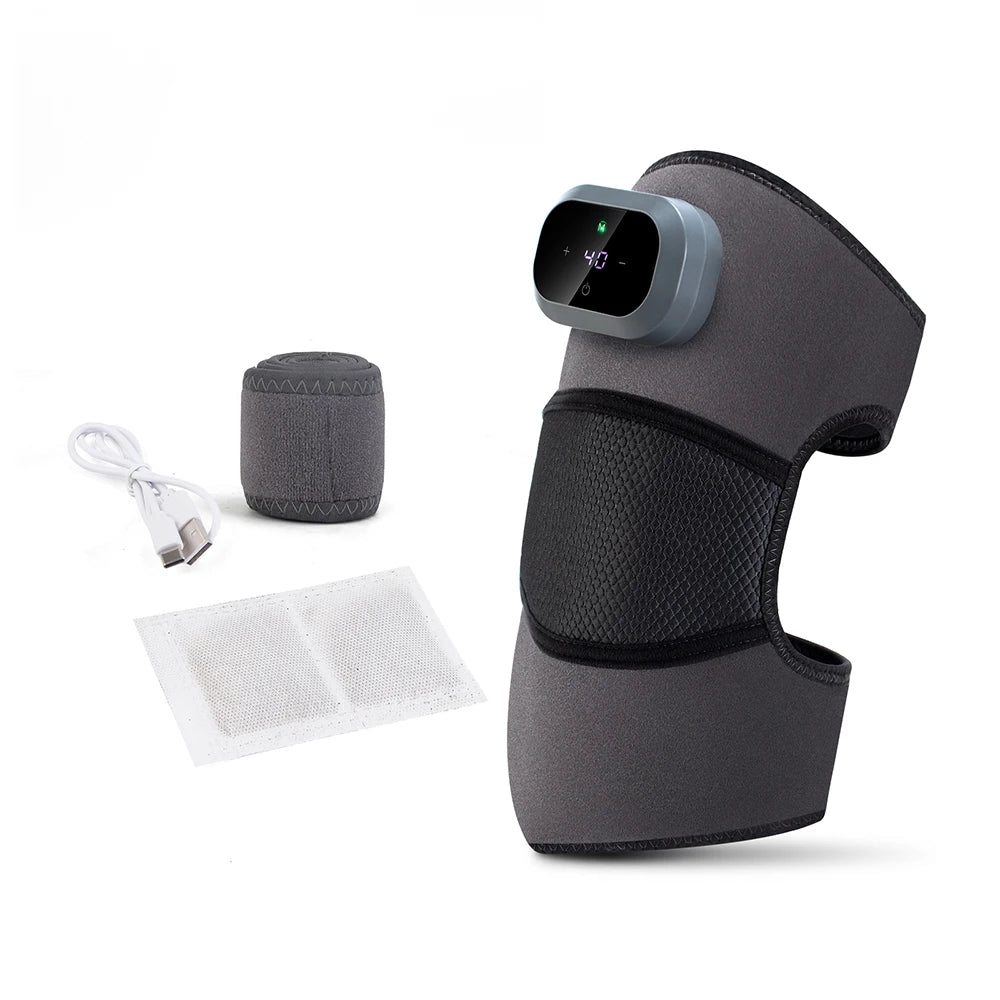 Foreverlily Heated Knee Massager With Vibration Hot Compress Brace