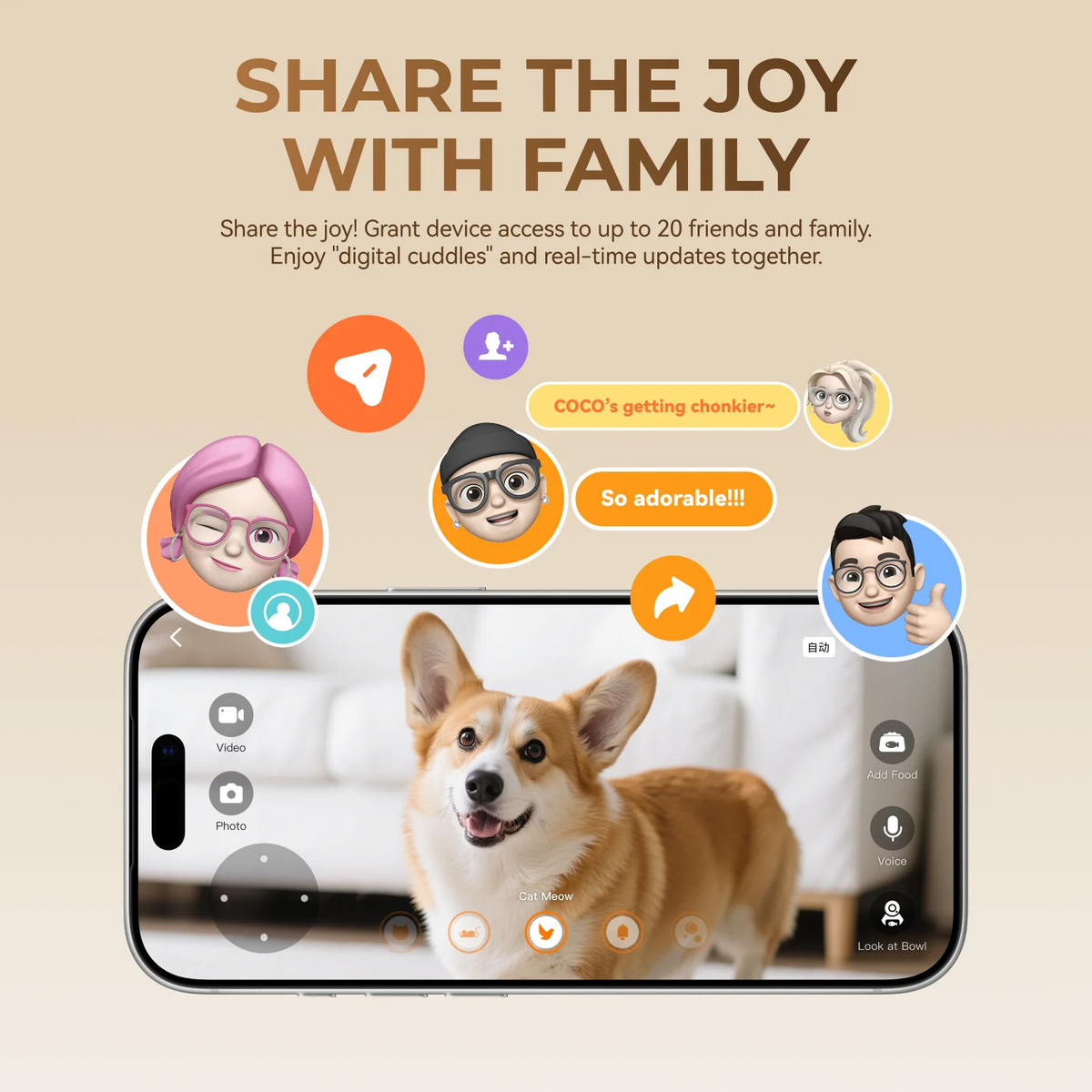 HHOLOVE Smart Automatic Pet Feeder With Camera And App Control