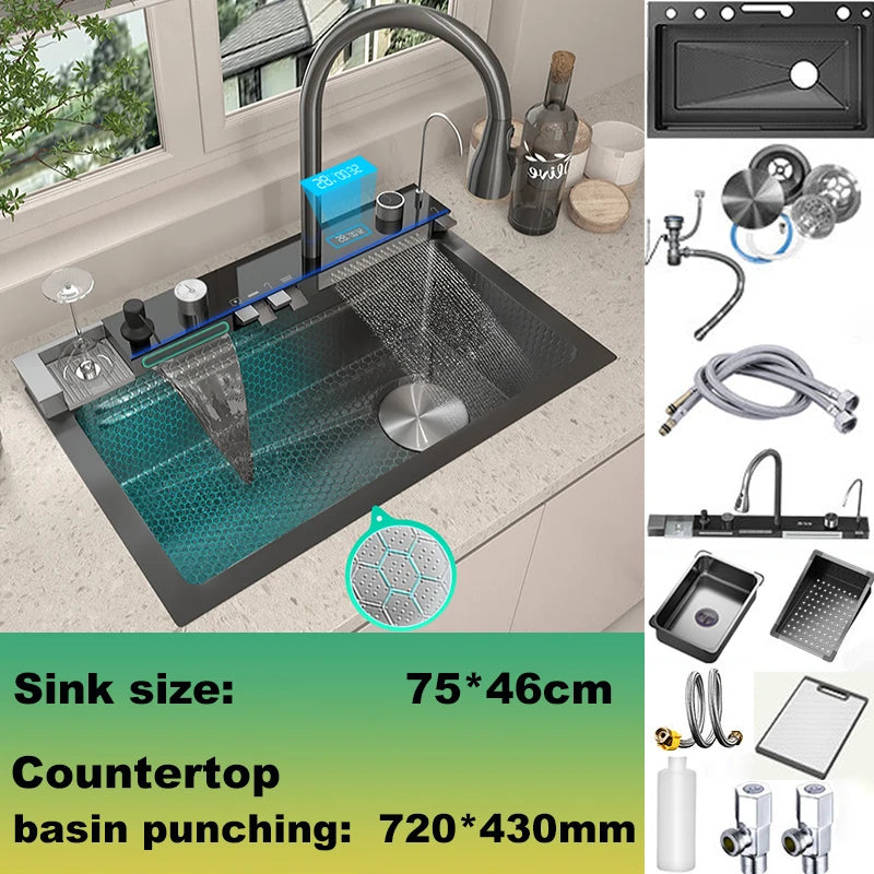 BusySink Modern Stainless Steel Multifunctional Kitchen Sink