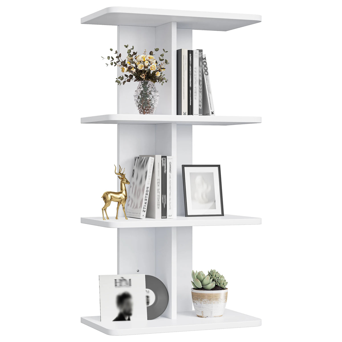 Raybee Vertical Wall Column Shelf Organizer For Modern Home Storage