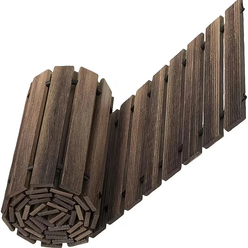 Portable Roll Up Wooden Garden Pathway For Outdoor Walkways