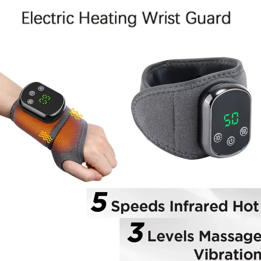 Hailicare Rechargeable Heated Ankle Brace With Vibration Massage