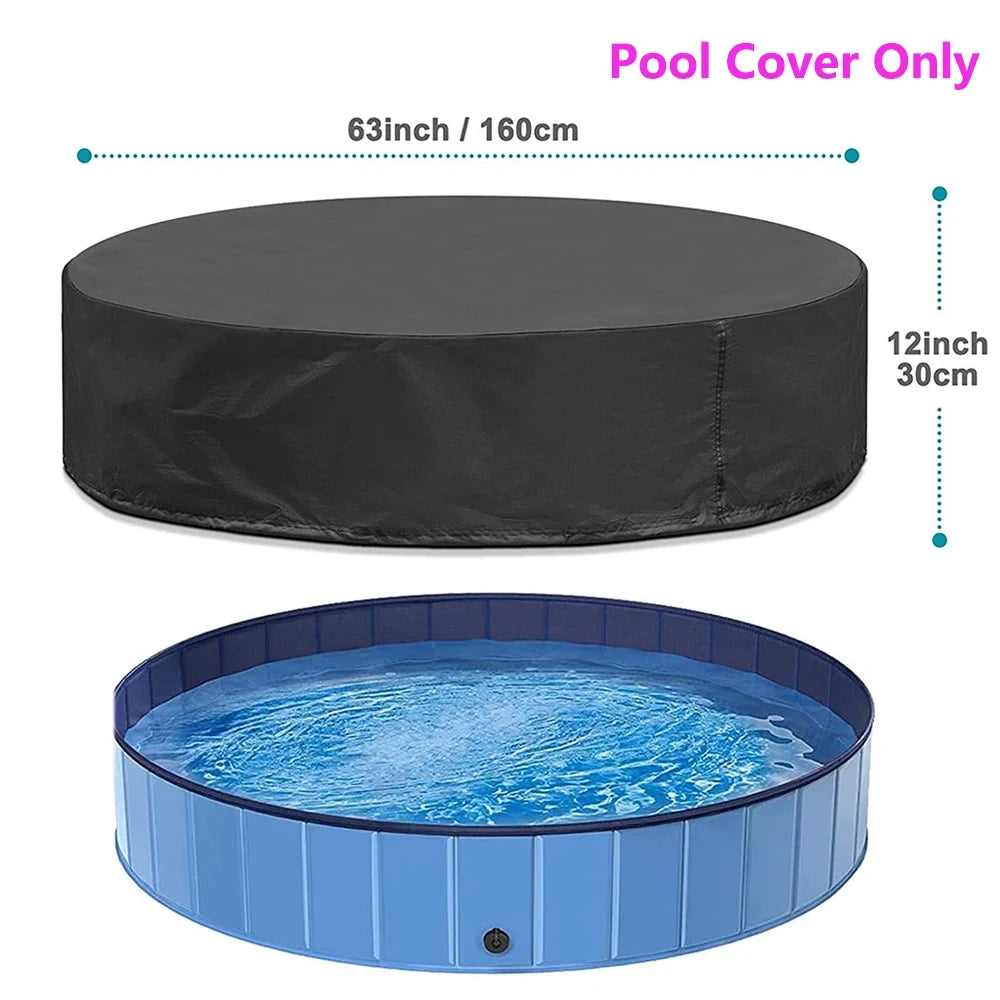 Foldable Waterproof Dog Swimming Pool With Metal Frame