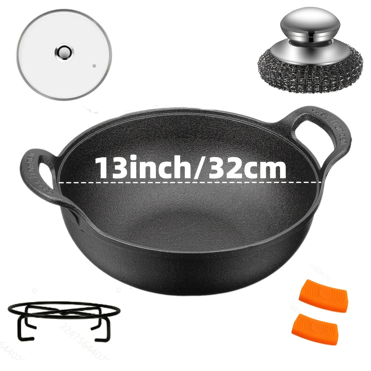 Aedg Heavy Duty Nonstick Chef Skillet Pan Cooking Set