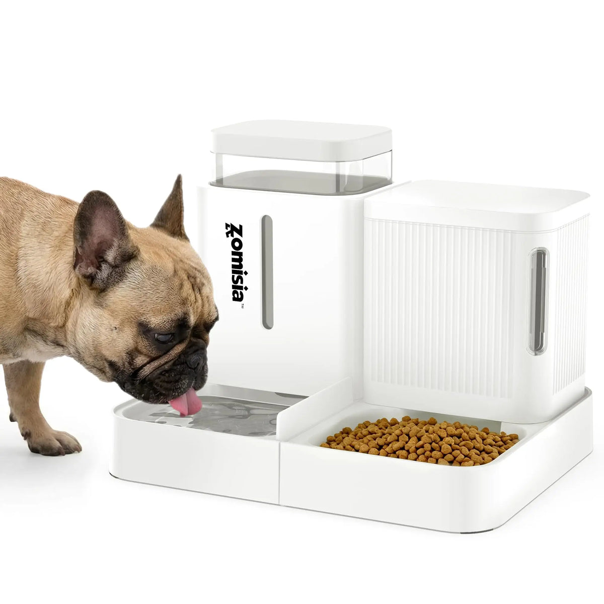 ZOMISIA Smart Automatic Cat Feeder With Food And Water Dispenser