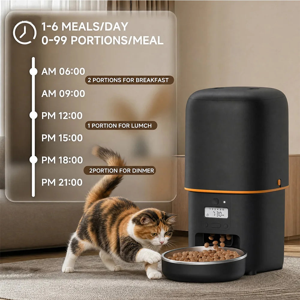 Nityers Automatic Cat Feeder With Voice Recorder And Timer