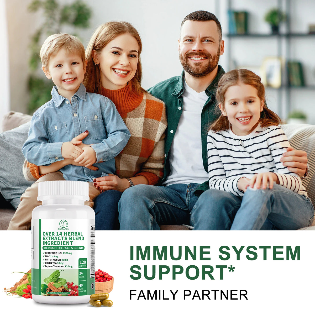 Beworths Berberine With Cinnamon Bitter Gourd Liver Gut Immune Support