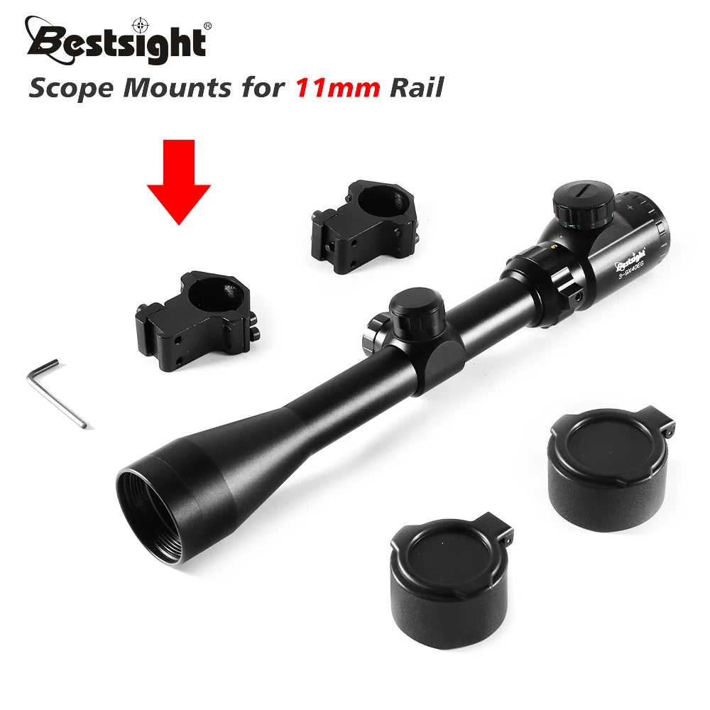 Nabila 3-9X40 Illuminated Hunting Rifle Scope With Mil Dot Reticle