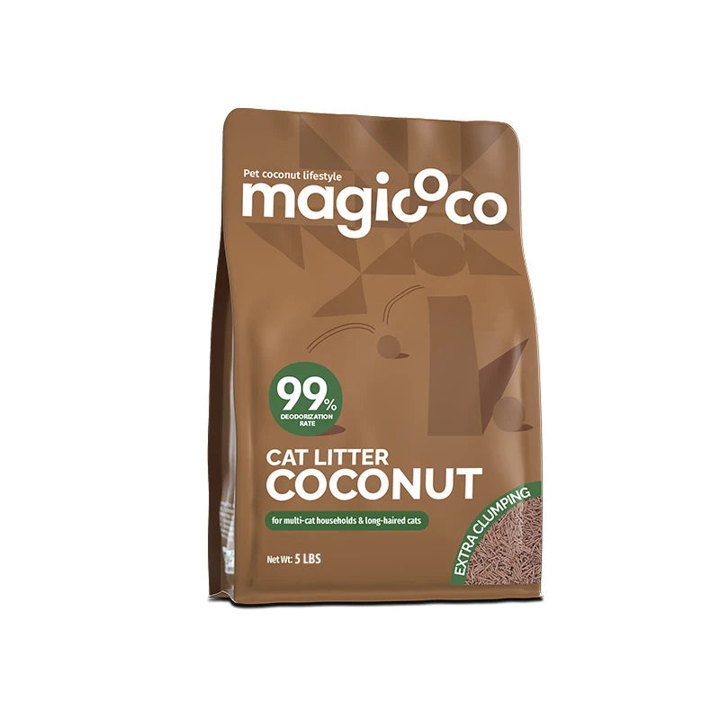 Bioline Coconut Cat Litter Odor Control Low Tracking Flushable Formula