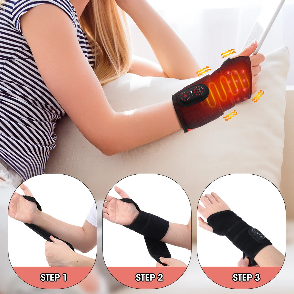 Hailicare Red Light Vibration Heating Wrap For Joint Pain Relief