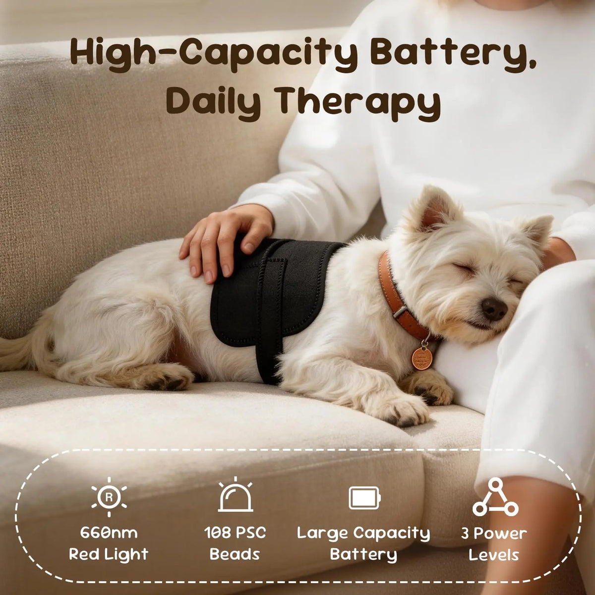 Premium Pet Red Light Therapy Belt For Joint Pain Relief