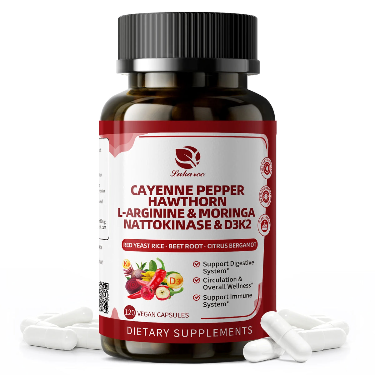 Beworths Cayenne Pepper Supplement Capsules Digestive Immune Support