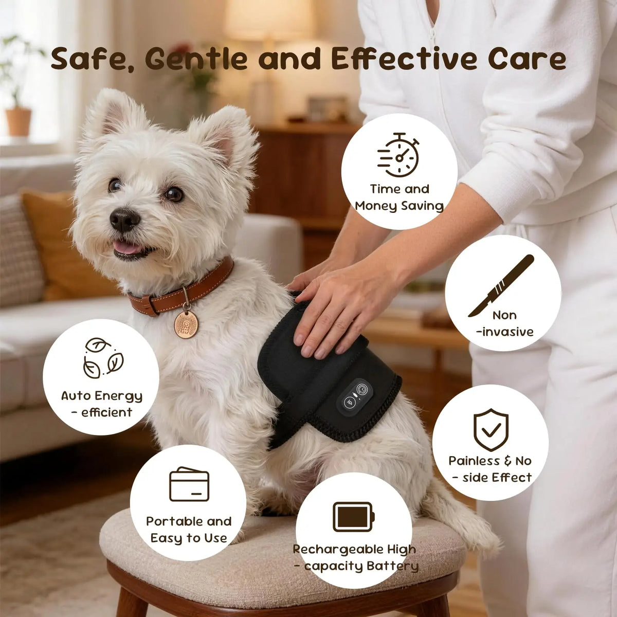 Premium Pet Red Light Therapy Belt For Joint Pain Relief