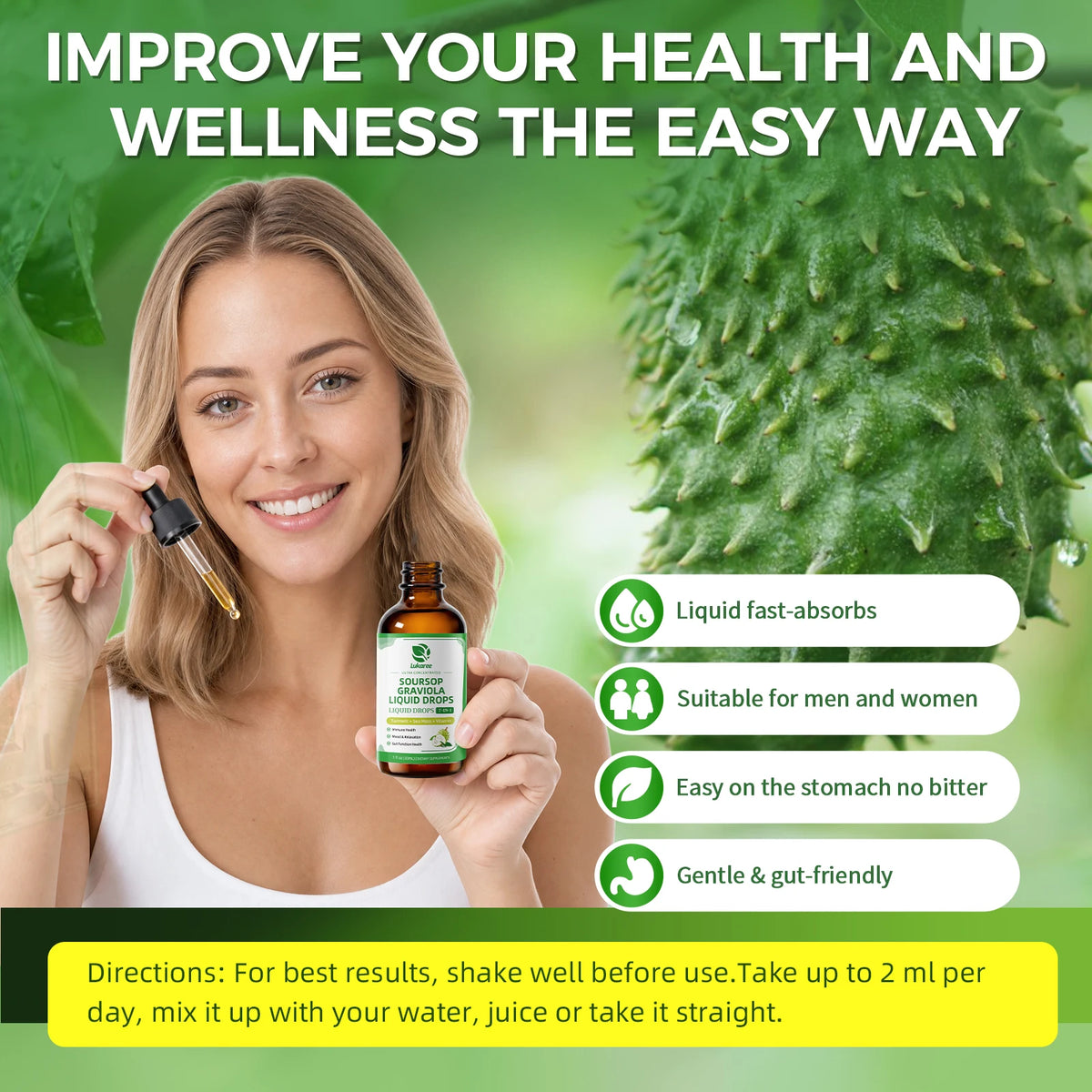 Beworths Soursop Graviola Extract Drops For Immune Health Support