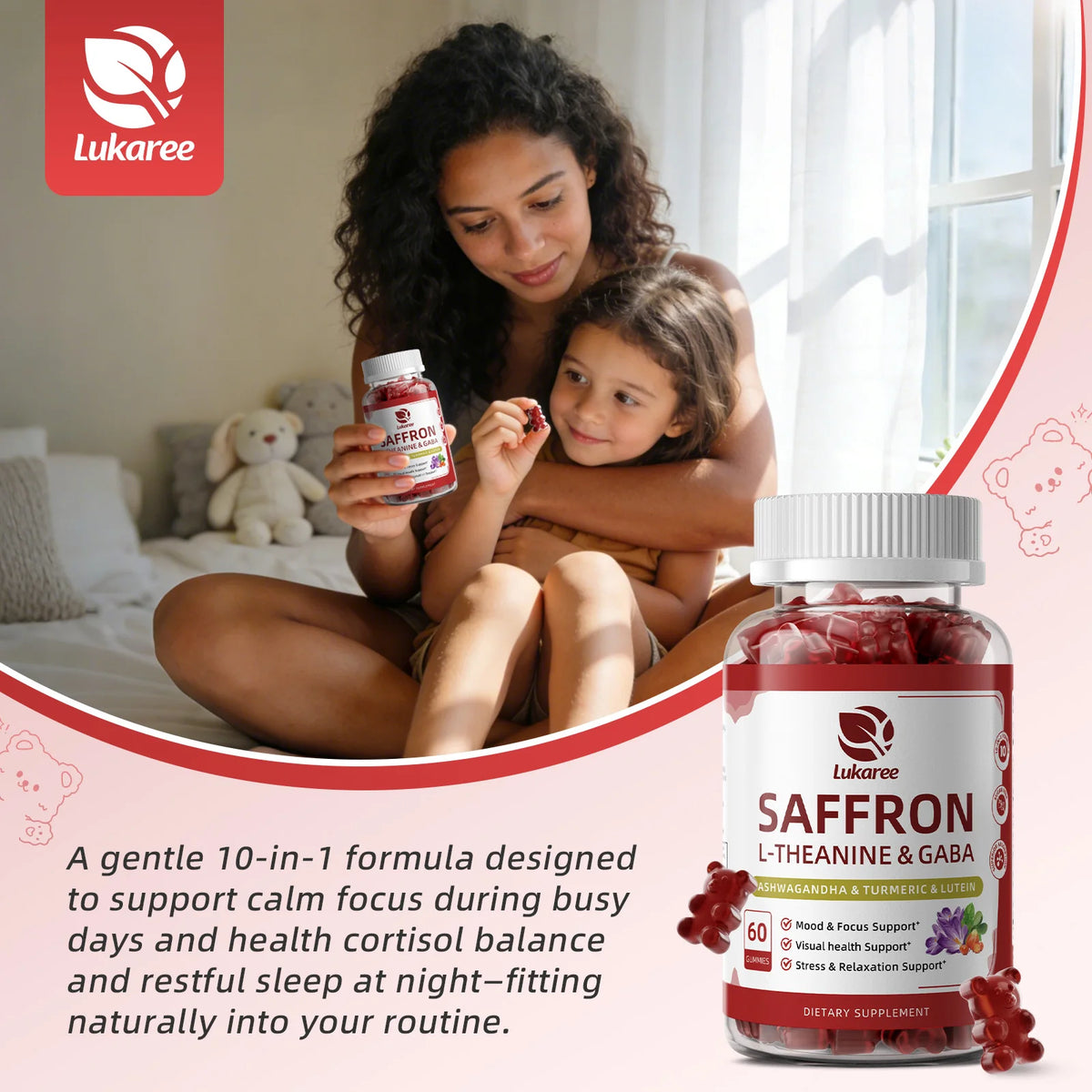 Beworths Saffron Gummies With Ashwagandha Magnesium Turmeric Sugar Free