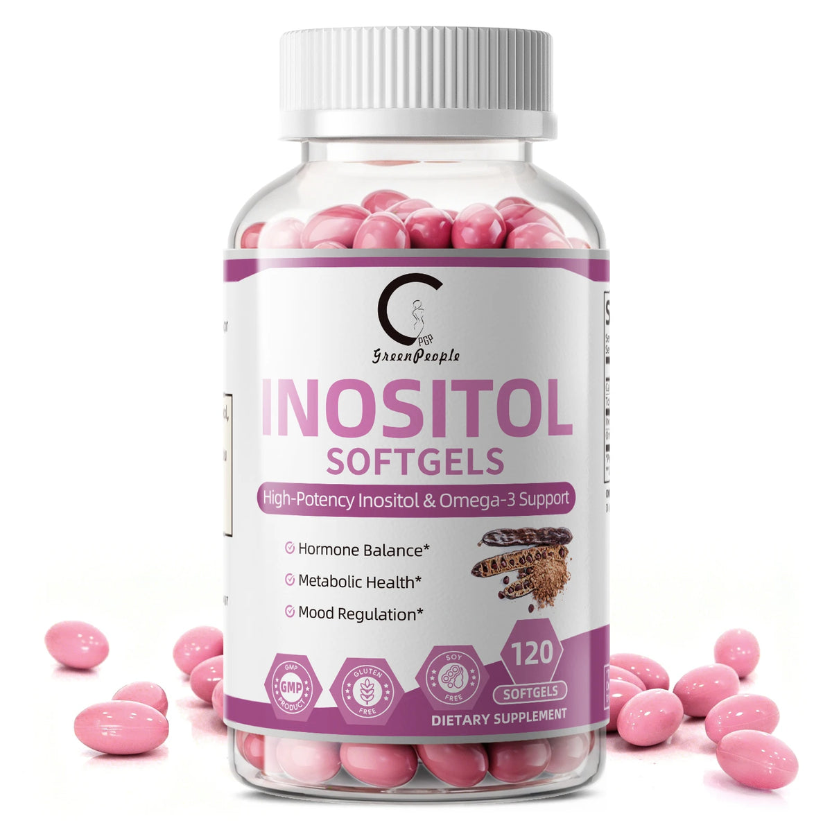 Minch 1000mg Inositol With Omega 3 Women Hormonal Balance Capsules
