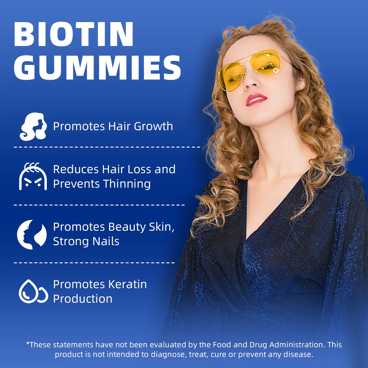Beworths Biotin Gummies For Strong Hair Healthy Skin And Nails