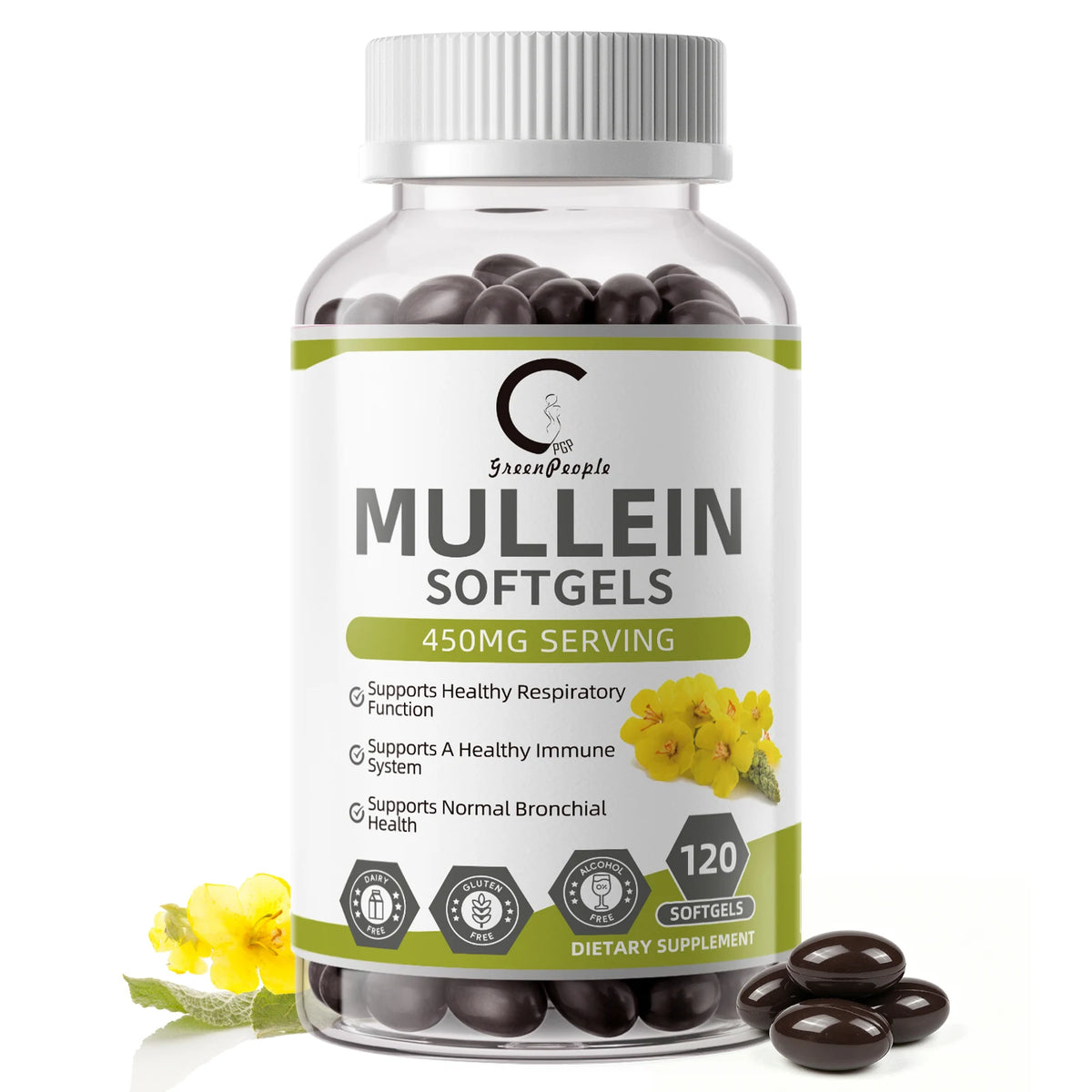 Minch Natural Mullein Leaf Capsules For Respiratory Health