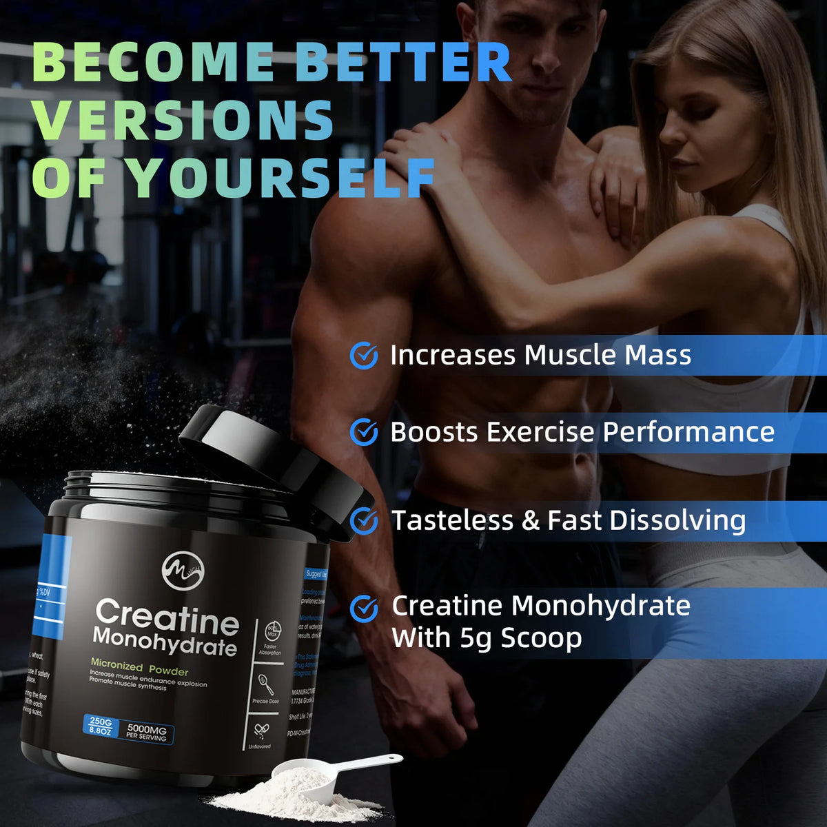 Minch Creatine Monohydrate Powder Supports Muscle Growth And Strength Recovery