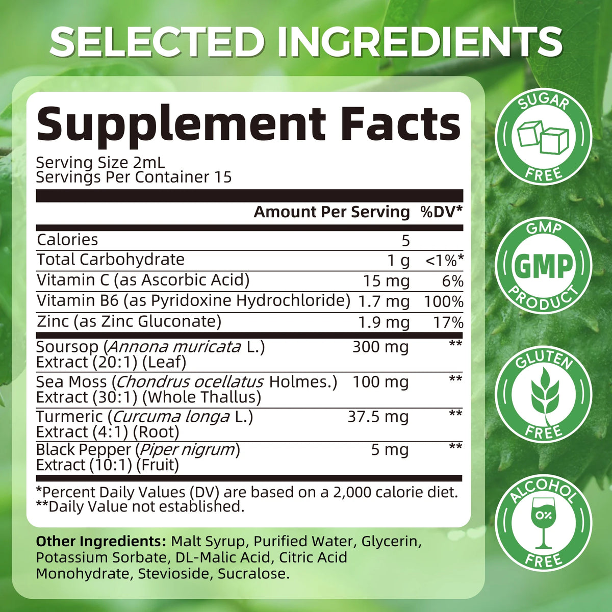 Beworths Soursop Graviola Extract Drops For Immune Health Support