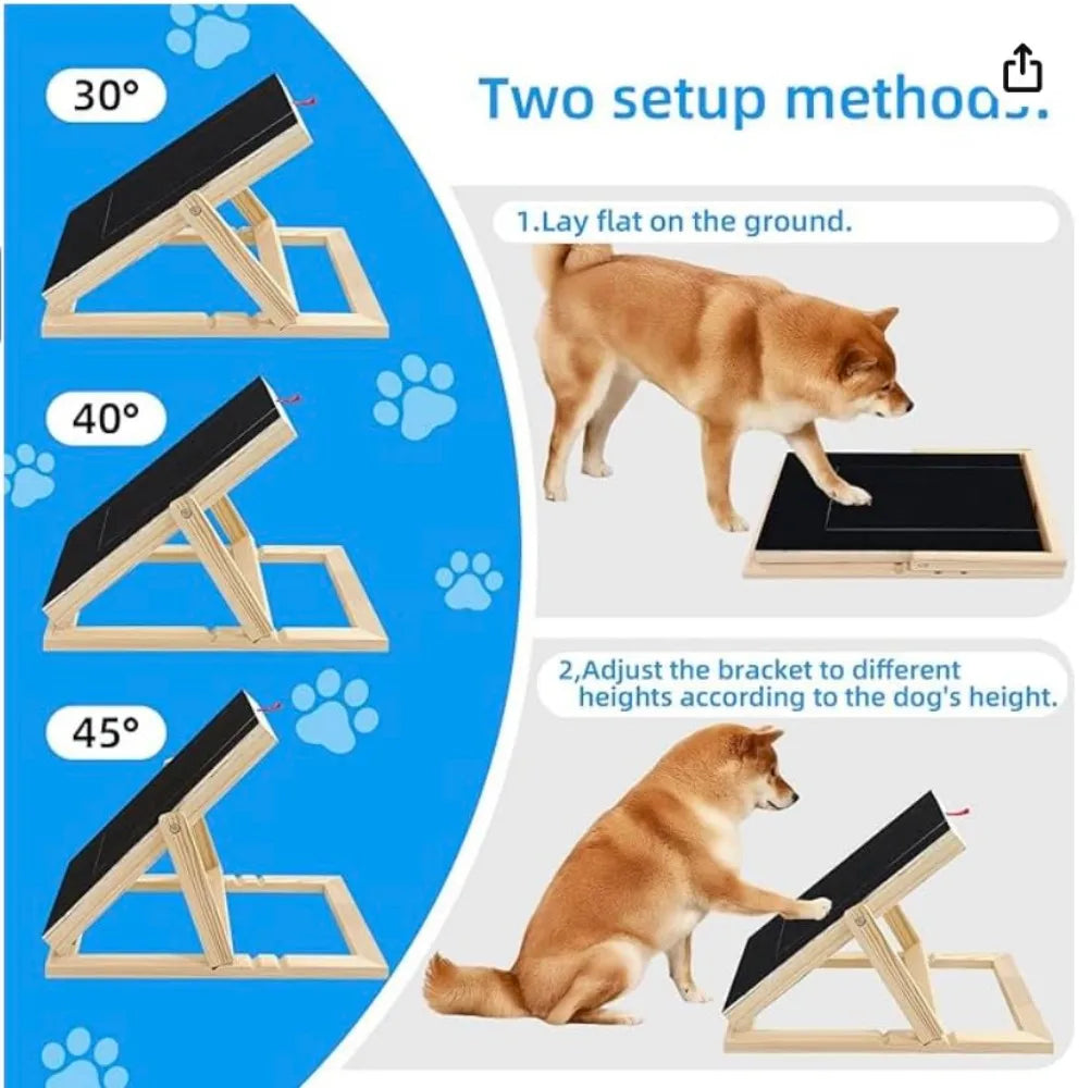 Adjustable Wooden Dog Nail Scratch Board With Treat Box