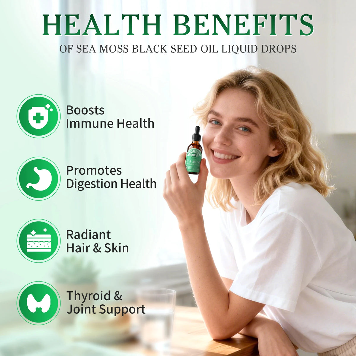 Beworths Irish Sea Moss Drops With Ashwagandha Black Seed Oil