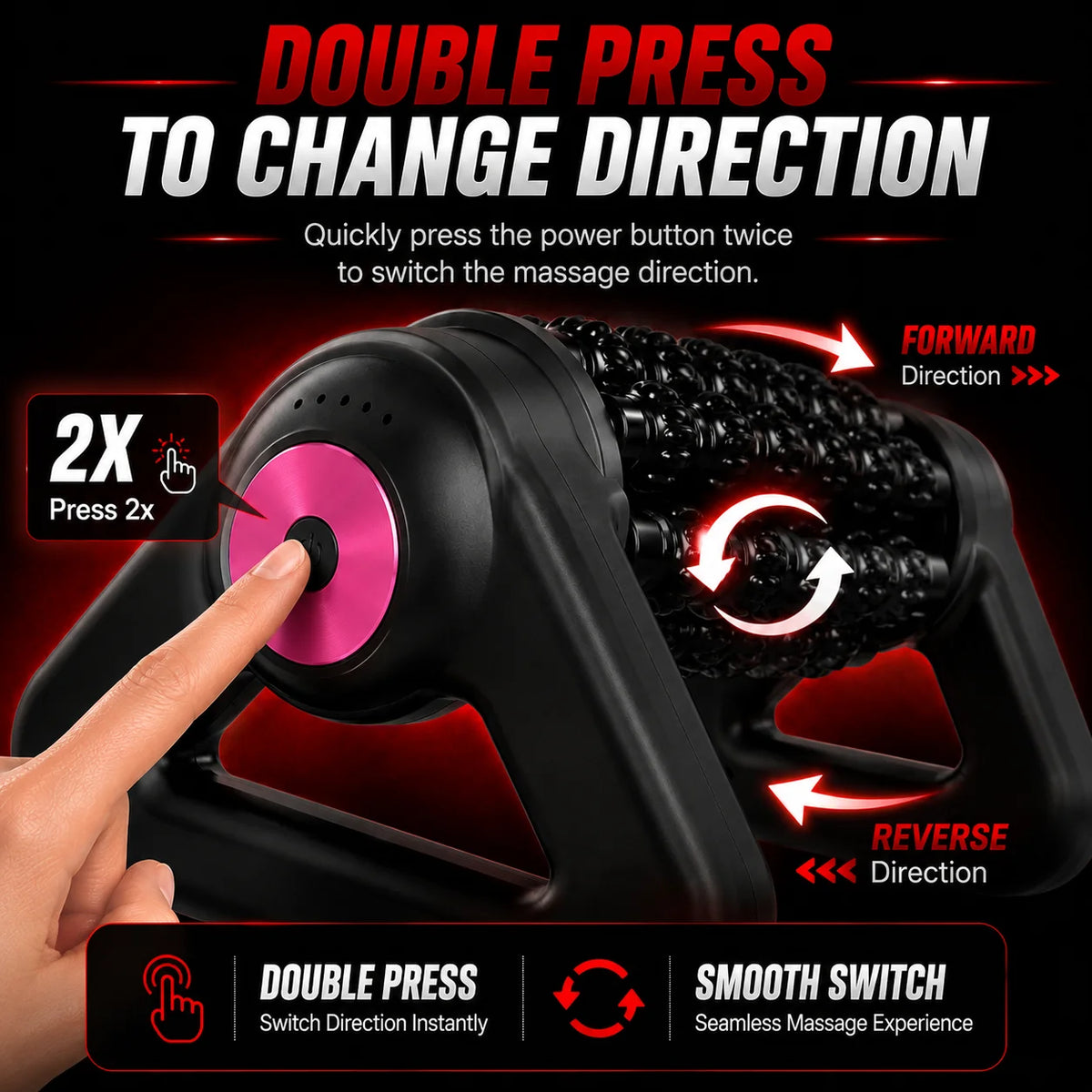 Triangle Electric Massage Roller For Shoulders Back And Legs