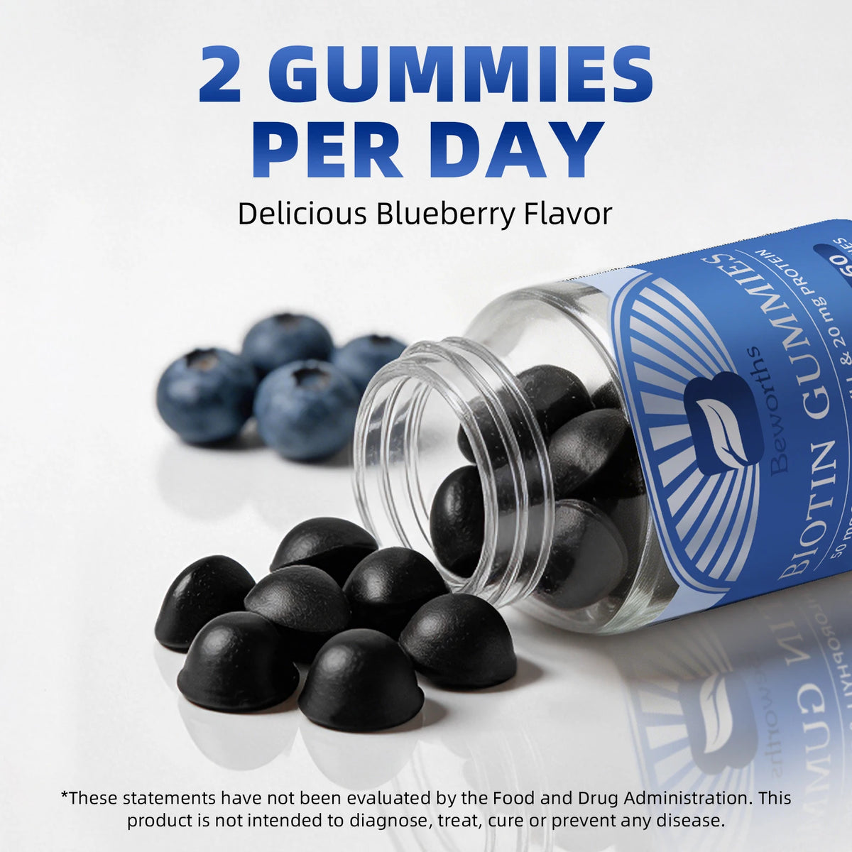 Beworths Biotin Gummies For Strong Hair Healthy Skin And Nails