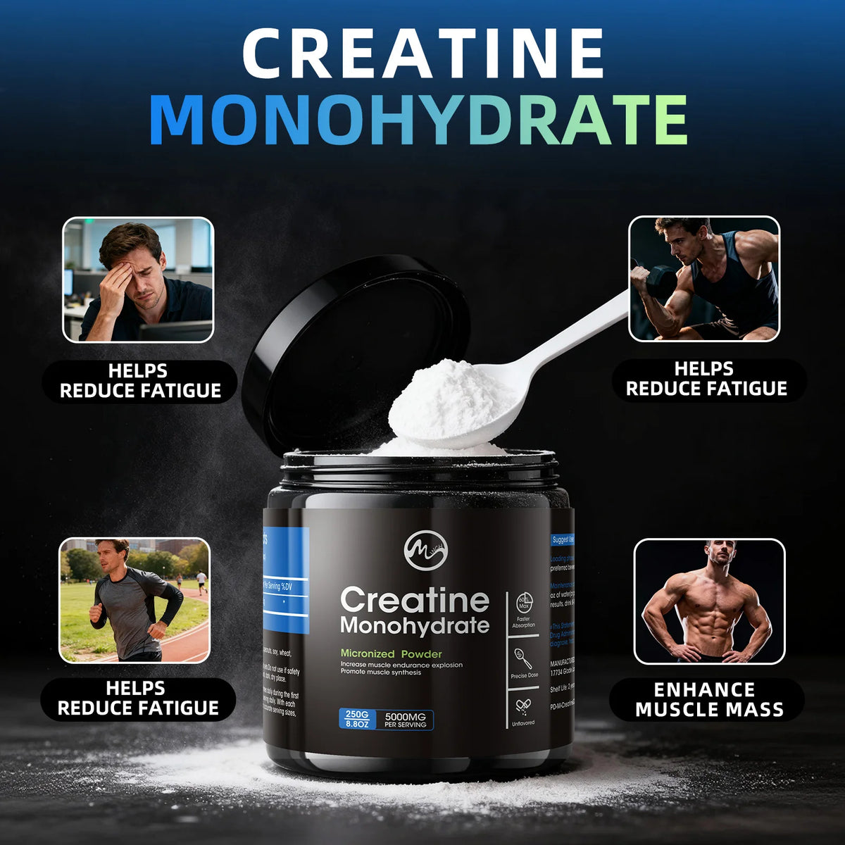 Minch Creatine Monohydrate Powder Supports Muscle Growth And Strength Recovery