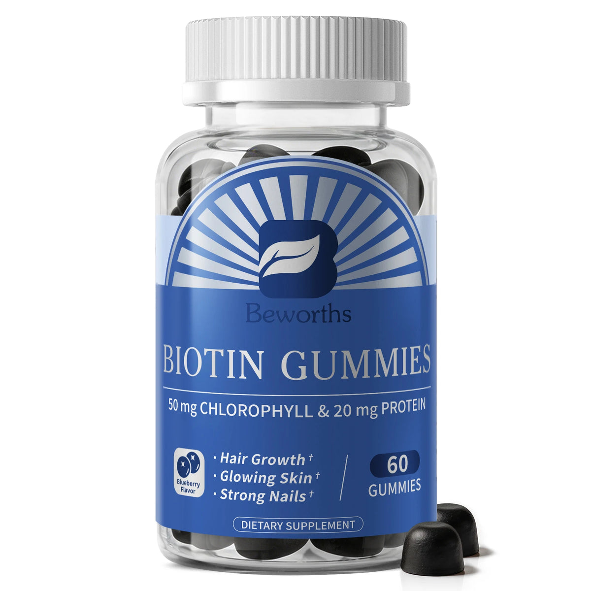 Beworths Biotin Gummies For Strong Hair Healthy Skin And Nails