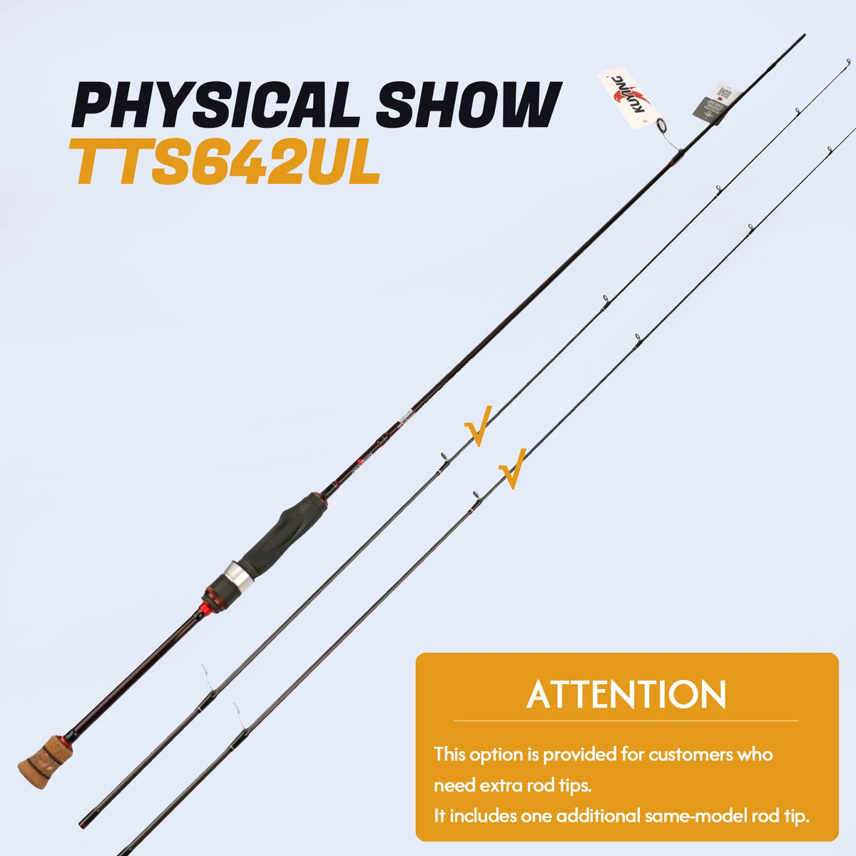 Kuying Teton Carbon Baitcasting Spinning Fishing Rod