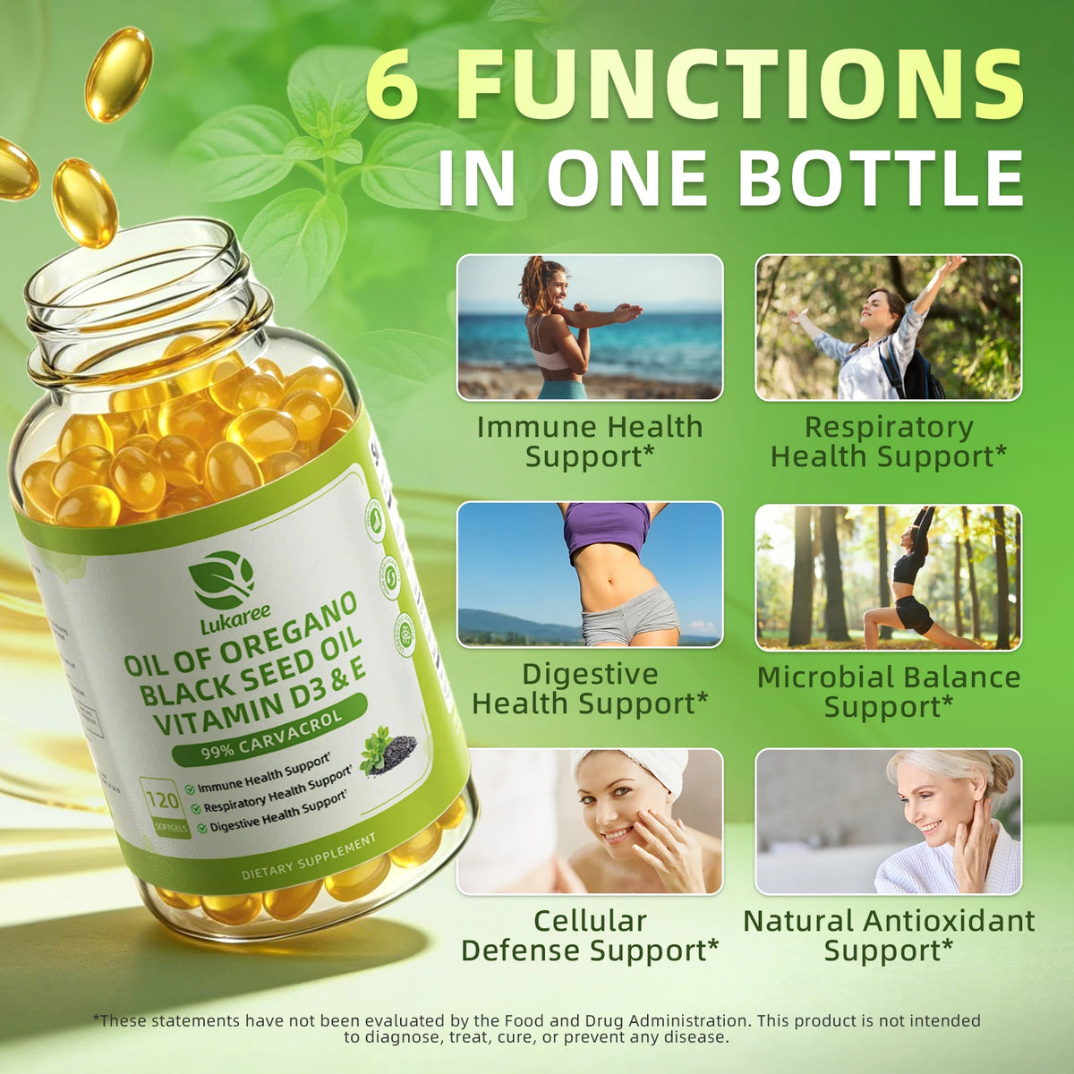 Beworths Oregano Oil Capsules With Black Seed For Immune Support