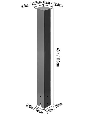 Vevor Steel Mailbox Post Stand With Powder Coated Finish