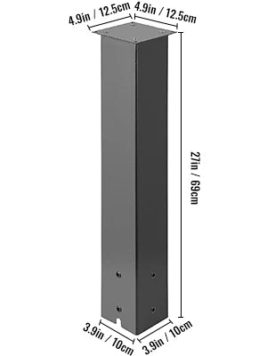 Vevor Steel Mailbox Post Stand With Powder Coated Finish