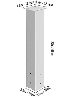 Vevor Steel Mailbox Post Stand With Powder Coated Finish