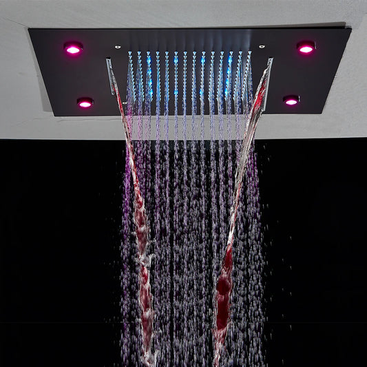 LED ceiling mounted shower head