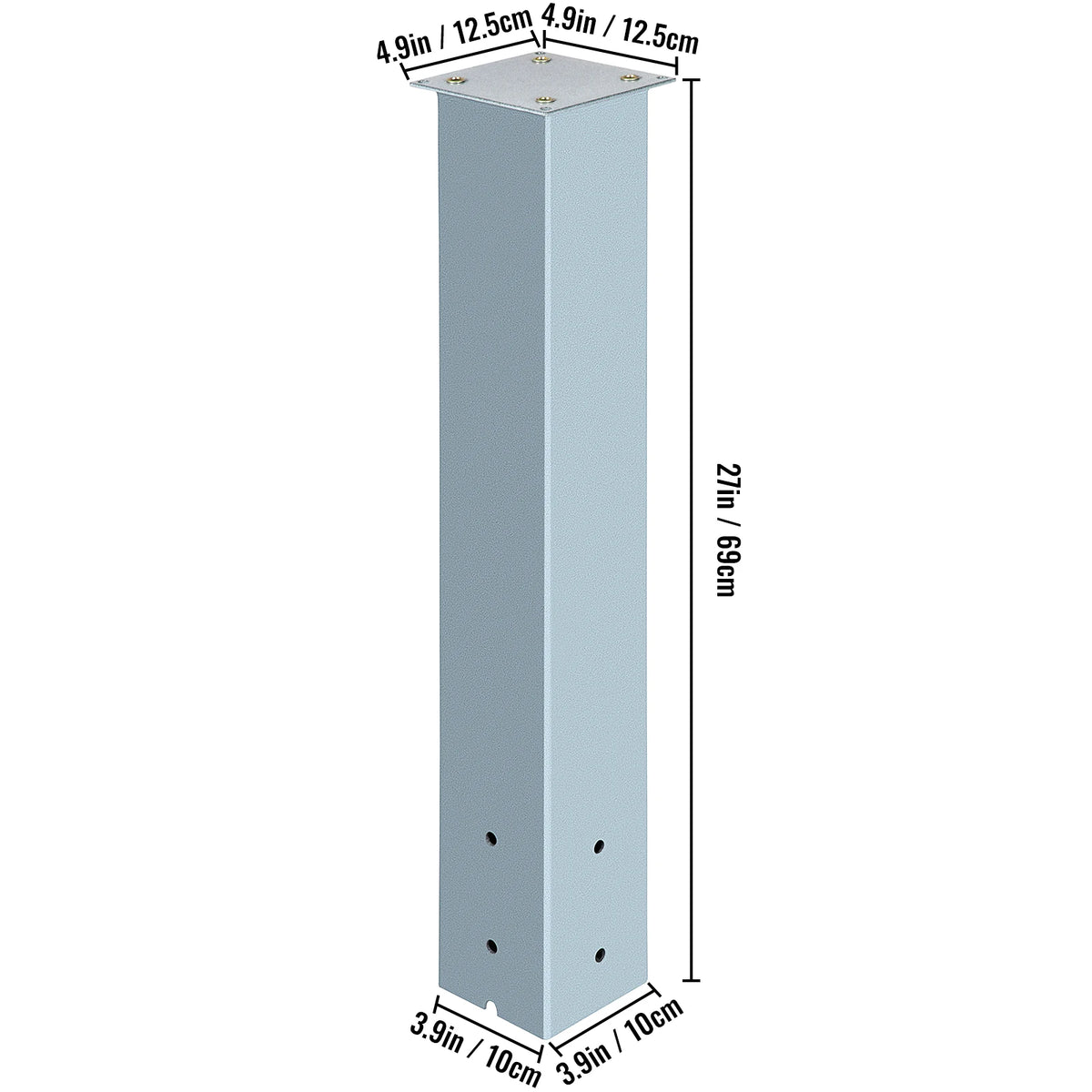 Vevor Steel Mailbox Post Stand With Powder Coated Finish