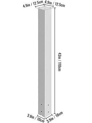 Vevor Steel Mailbox Post Stand With Powder Coated Finish