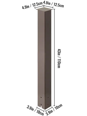 Vevor Steel Mailbox Post Stand With Powder Coated Finish