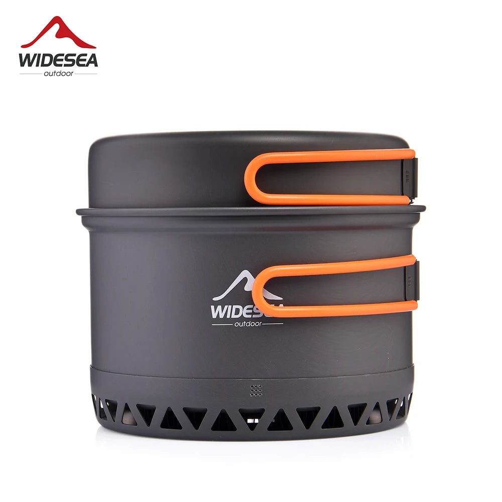 Widesea Foldable Camping Cookware Set Aluminum Outdoor Kitchen Kit
