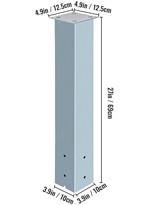 Vevor Steel Mailbox Post Stand With Powder Coated Finish