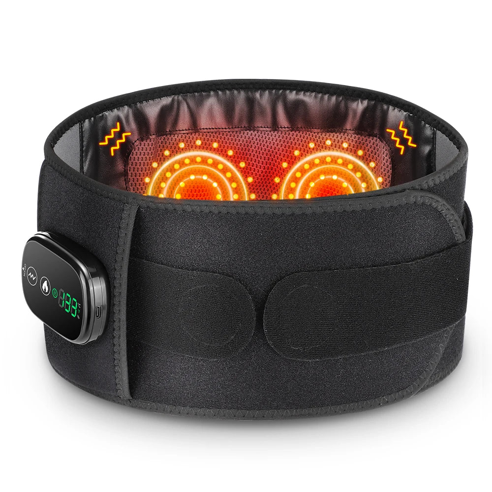 Hailicare Heating Vibration Massager Belt Lumbar Support Brace