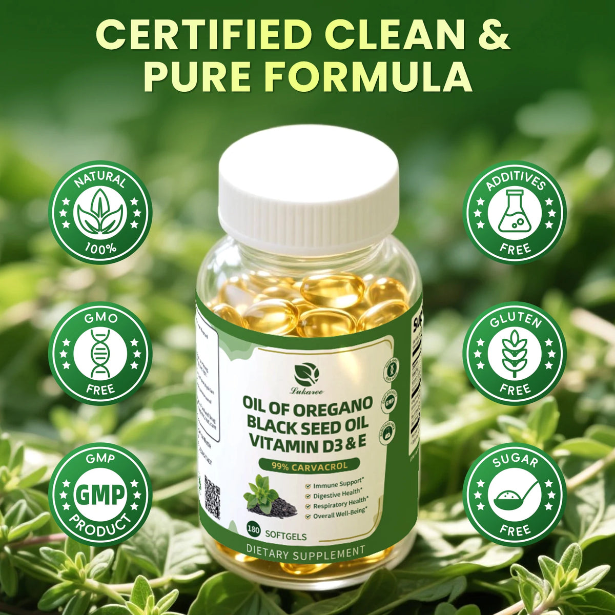 Beworths Organic Oregano Oil Capsules With Black Seed