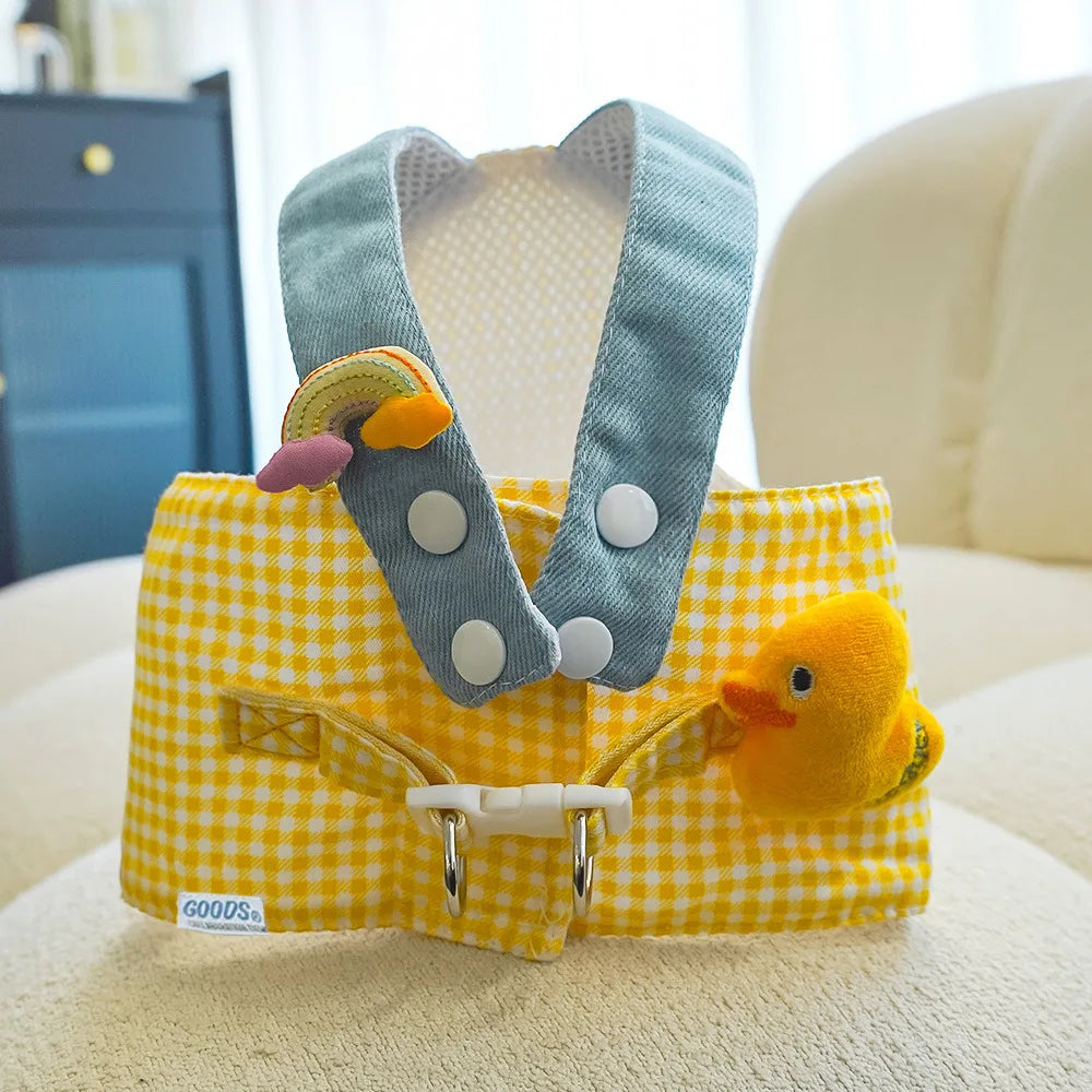 Breathable Pet Chest Harness And Traction Rope For Cats