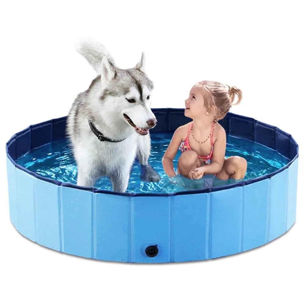Foldable Waterproof Dog Swimming Pool With Metal Frame