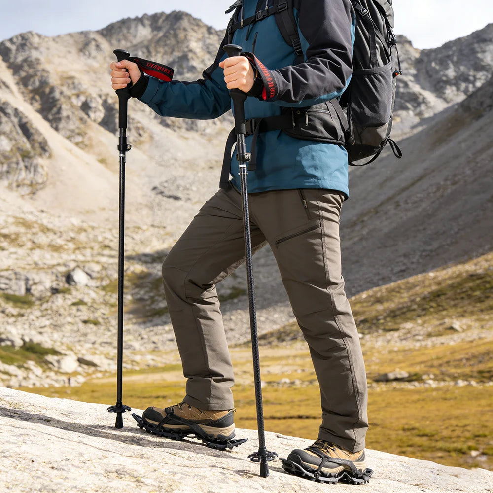 Okhealing Ultralight Carbon Fiber Trekking Poles For Hiking And Climbing