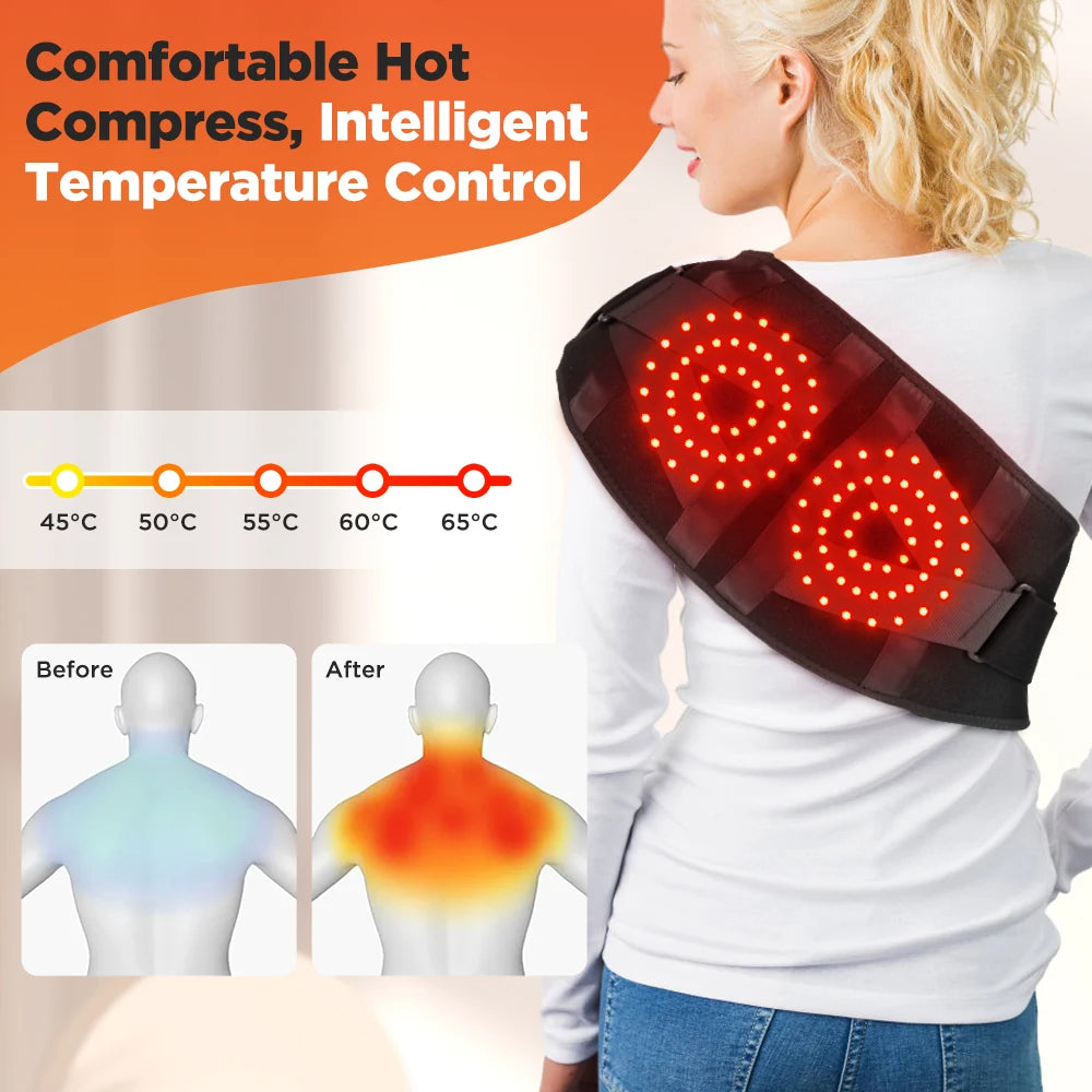 Hailicare Rechargeable Heated Massage Waist Belt Lumbar Support