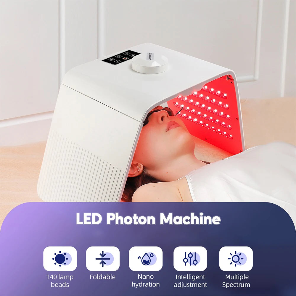 Foreverlily Folding Led Photon Facial Beauty Machine With Nano Spray