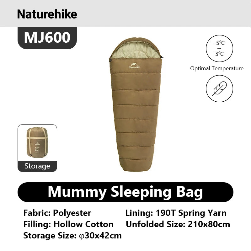 Naturehike Thermal Mummy Sleeping Bag For Winter Camping